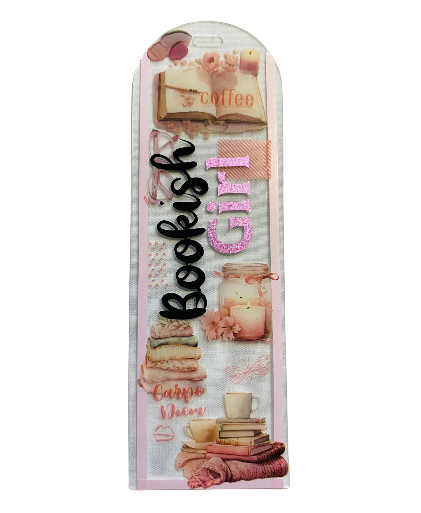 Acrylic Bookmark With Tassel - Bookish Girl