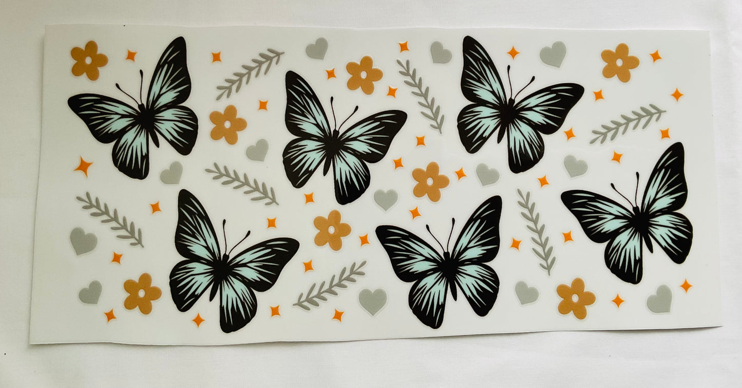 Glass Cup - Butterfly Options