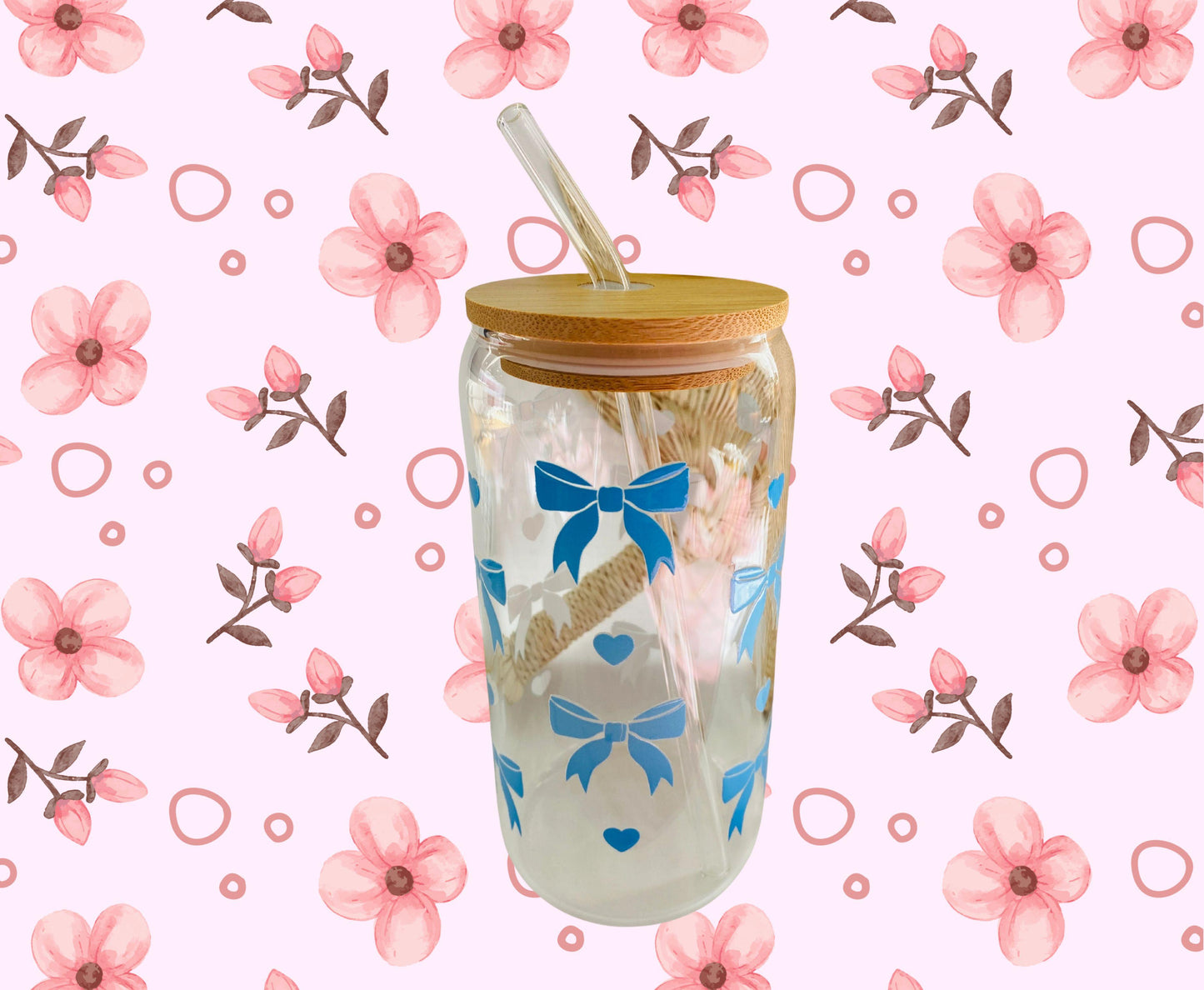 Glass Cup - Bow options