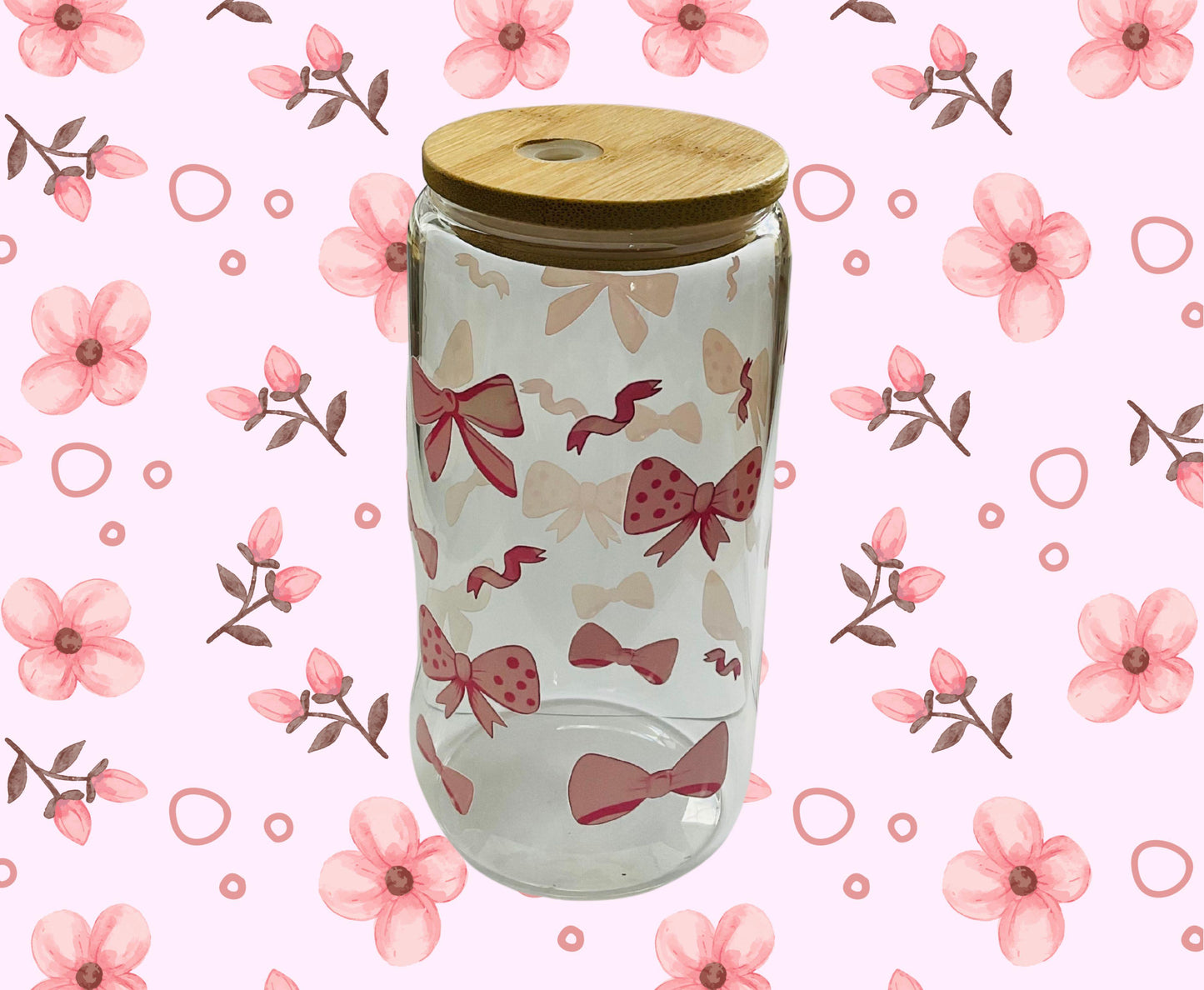 Glass Cup - Bow options