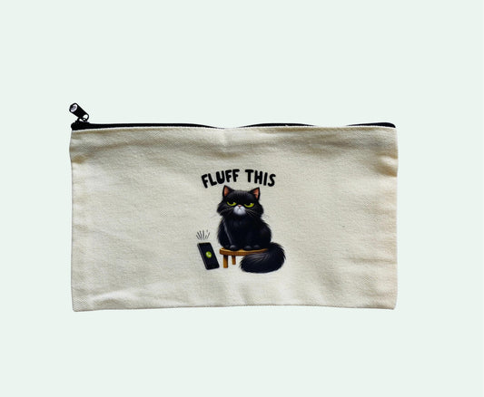 Canvas pencil case - Fluff this