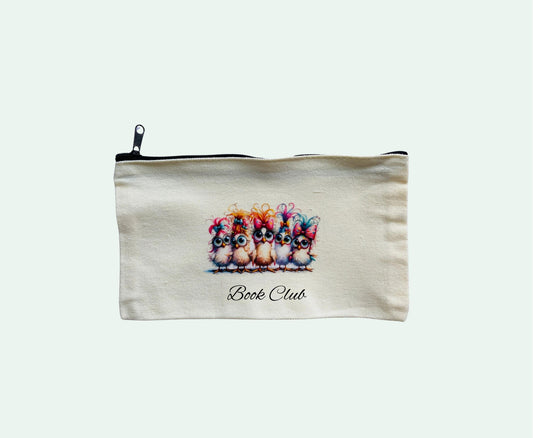 Canvas pencil case - Cool chicks!