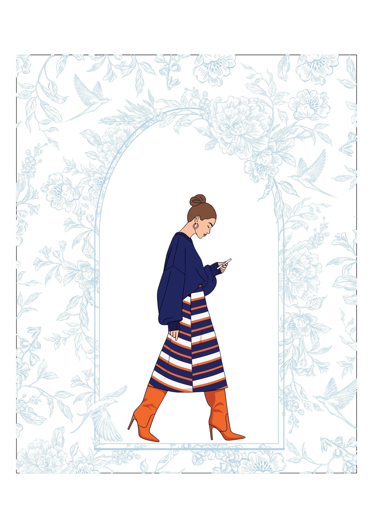 Custom Notebooks - Girl Boss series - Blue