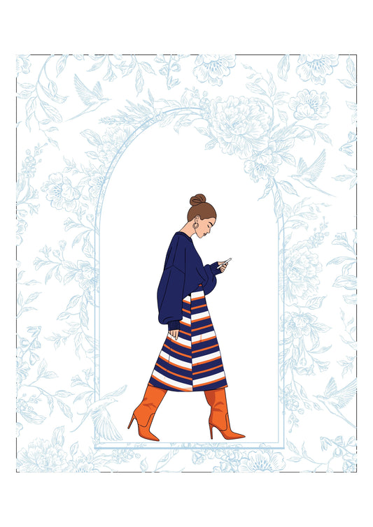 Custom Notebooks - Girl Boss series - Blue