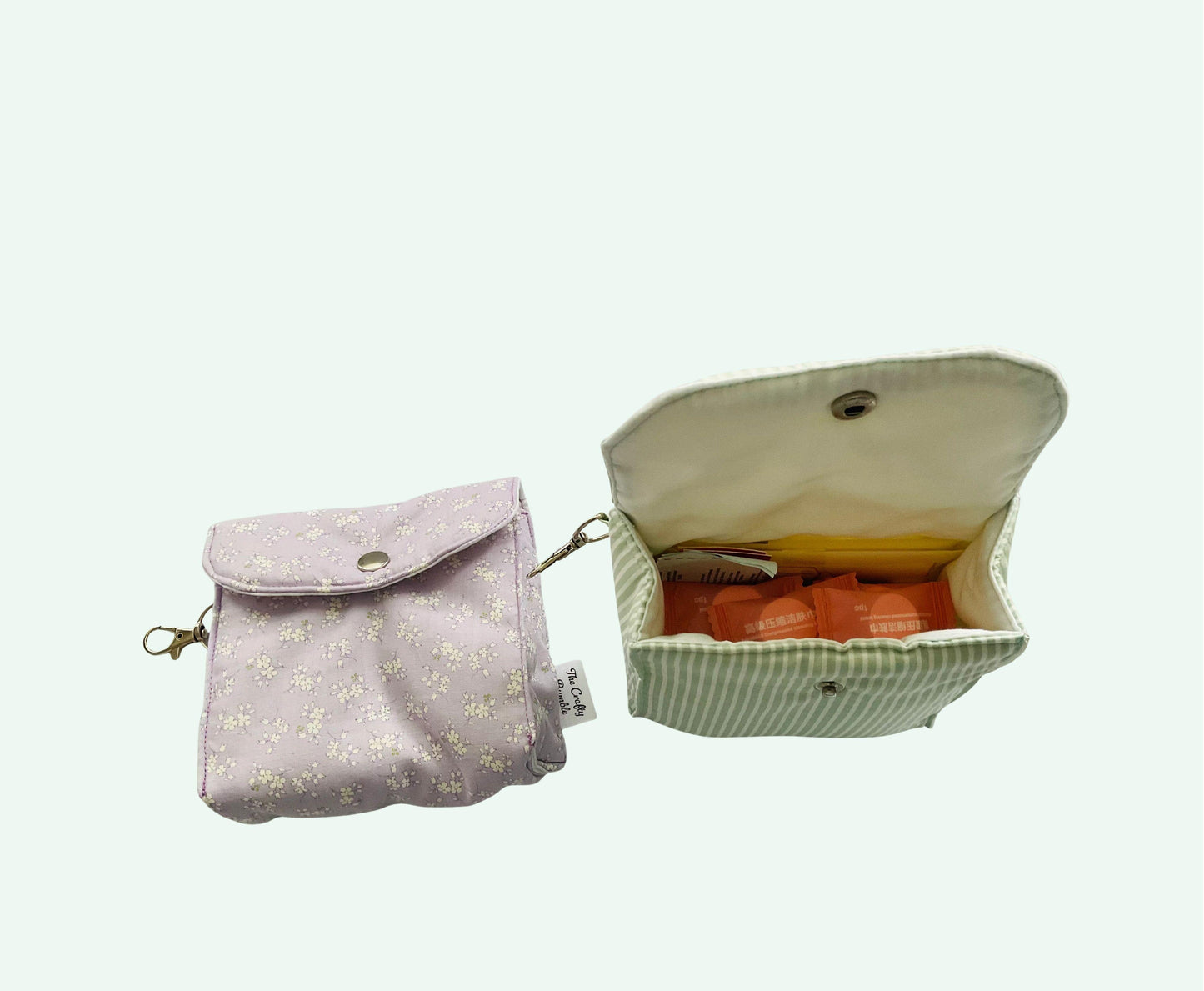 Quilted Boxy Pouch (with wristlet) - A girl's essential kit