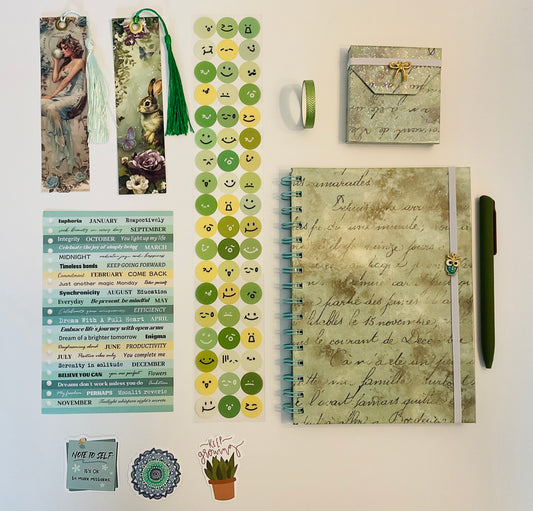 Soft Green Journaling box set