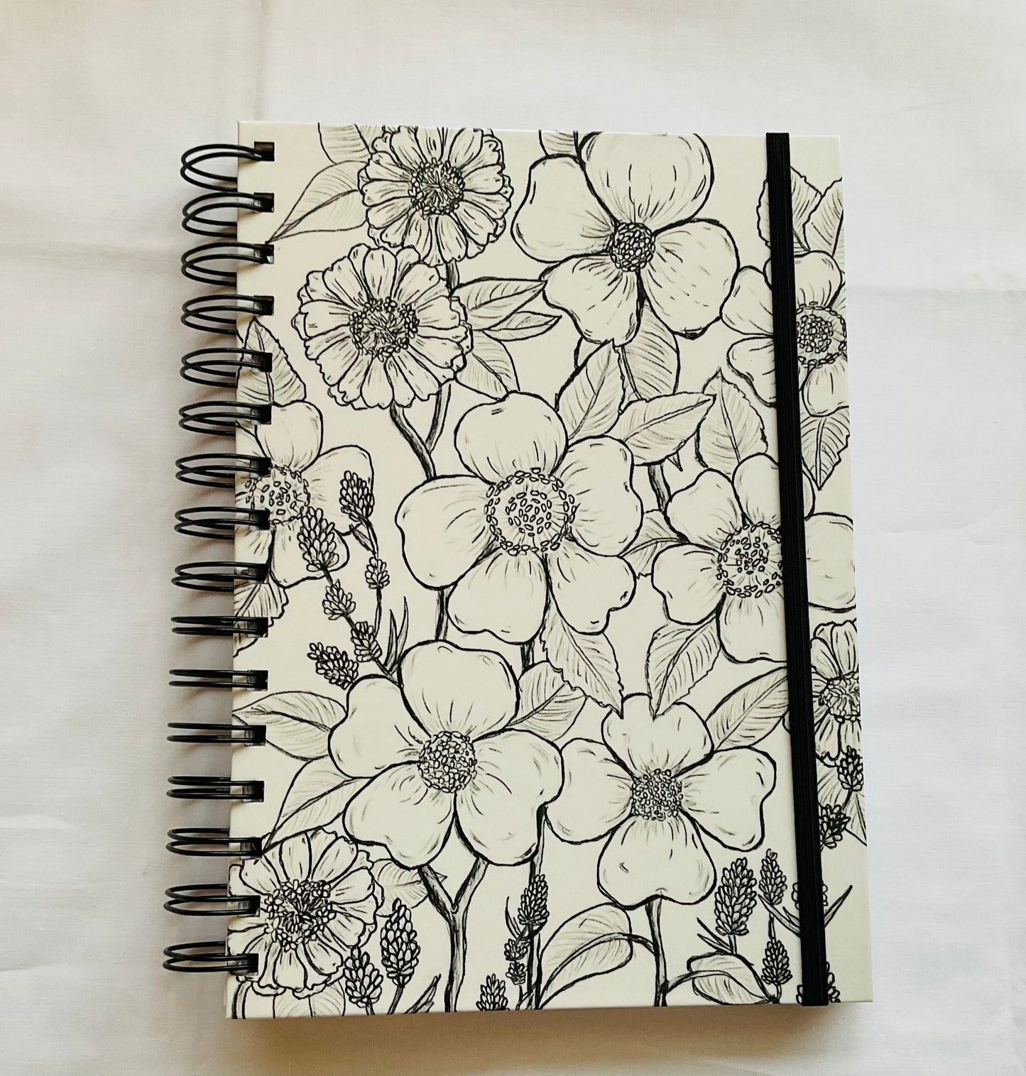 A5 Spiral Notebook - Wildflowers (blank pages)