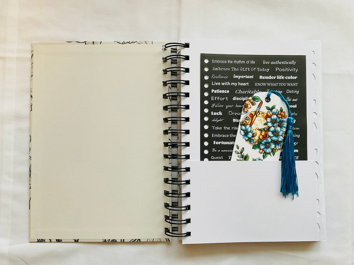 A5 Spiral Notebook - Wildflowers (lined pages)