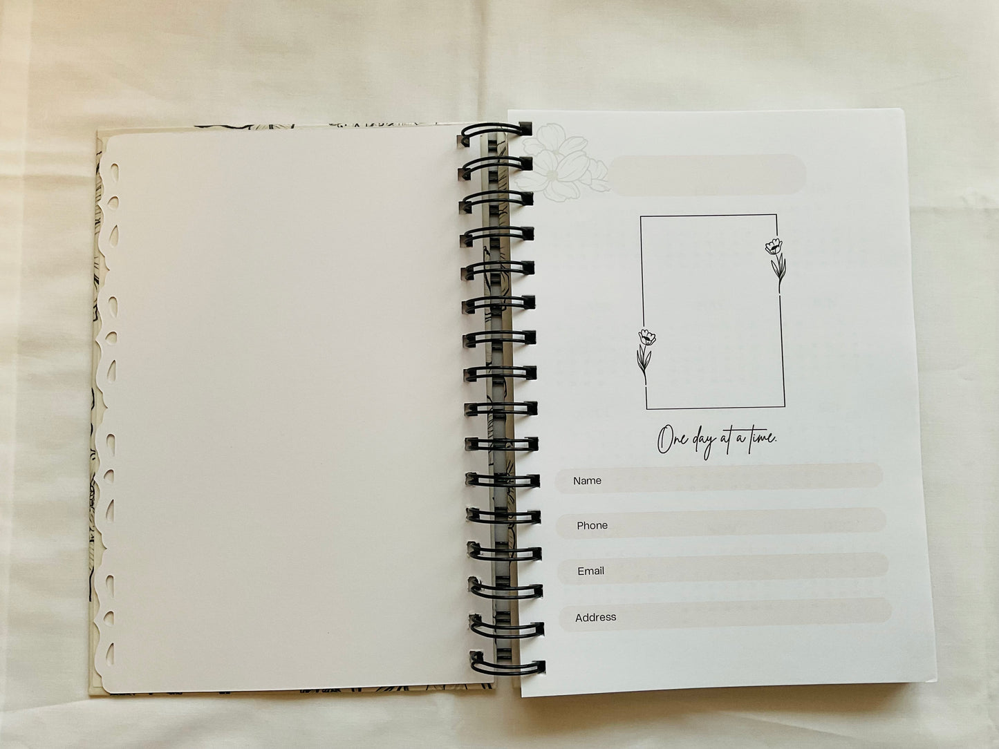 A5 Spiral Notebook - Wildflowers (lined pages)