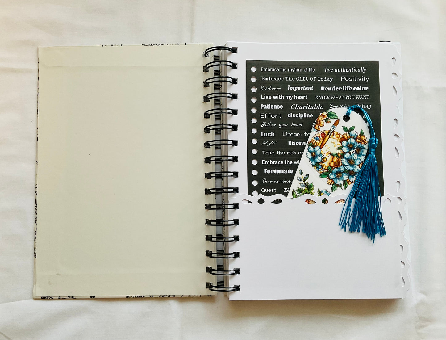 A5 Spiral Notebook - Wildflowers (blank pages)