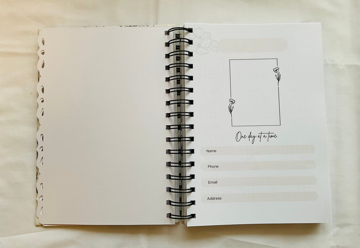 A5 Spiral Notebook - Wildflowers (blank pages)