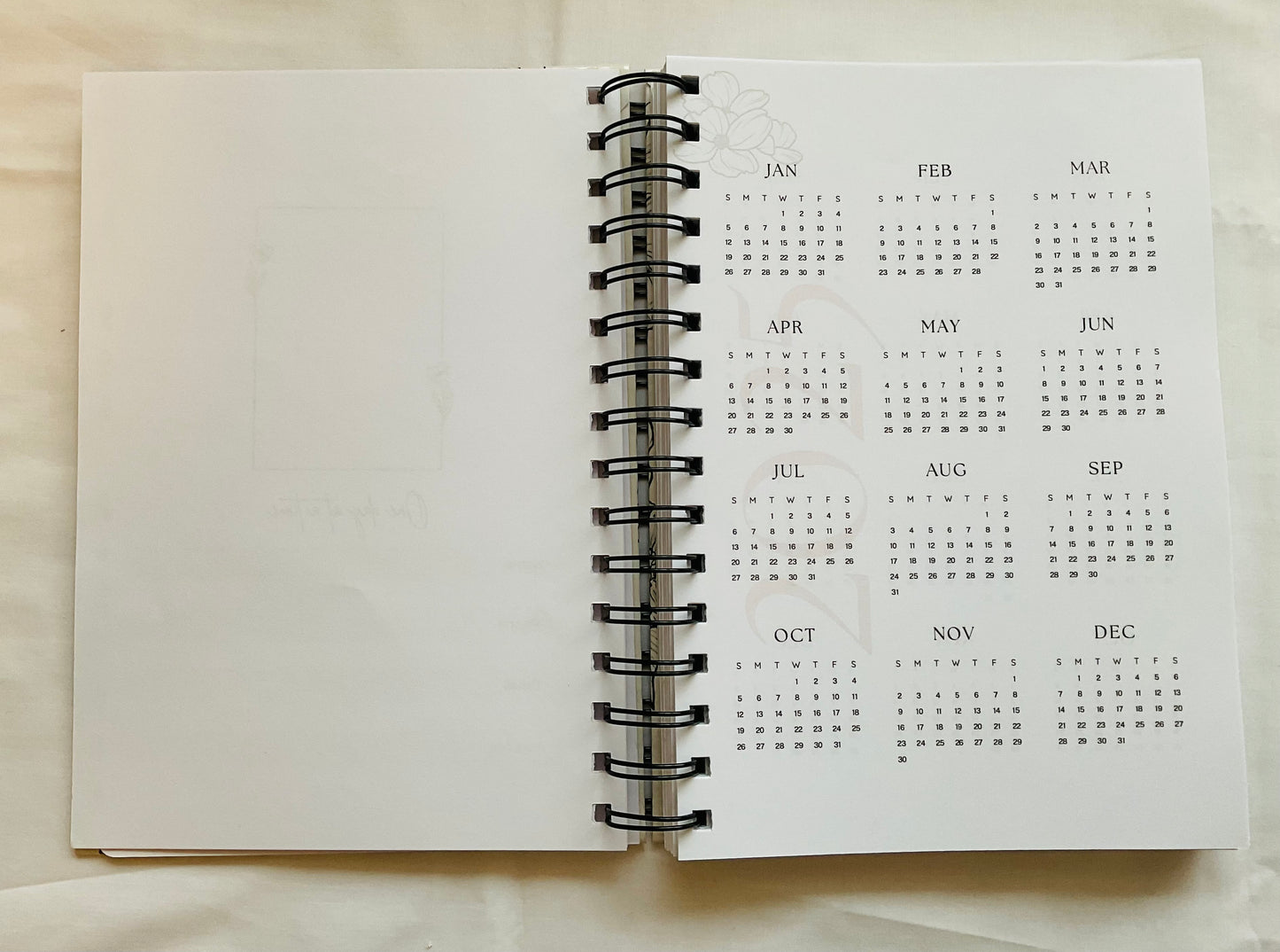 A5 Spiral Notebook - Wildflowers (blank pages)