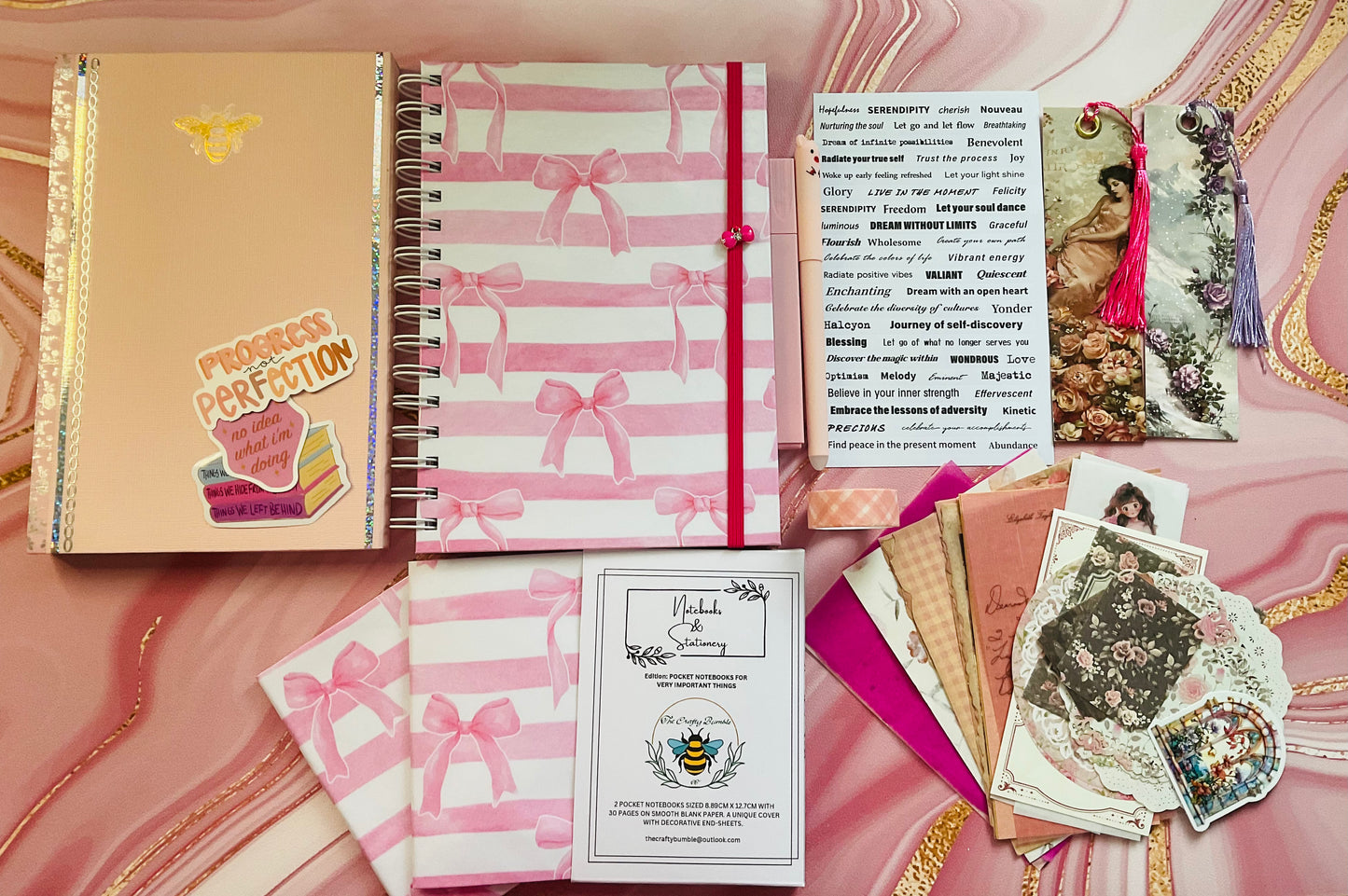 Pink Lady Bows - Journaling Kit
