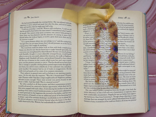 Acrylic Bookmark With Tassel - It is well (Yellow)