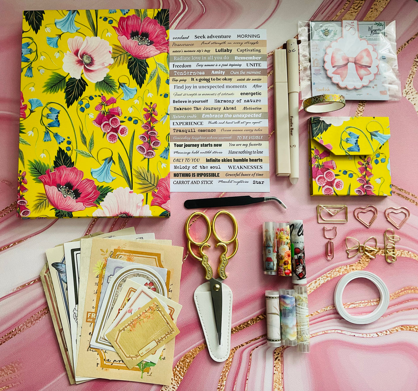 Yellow Themed Journaling set – The Crafty Bumble