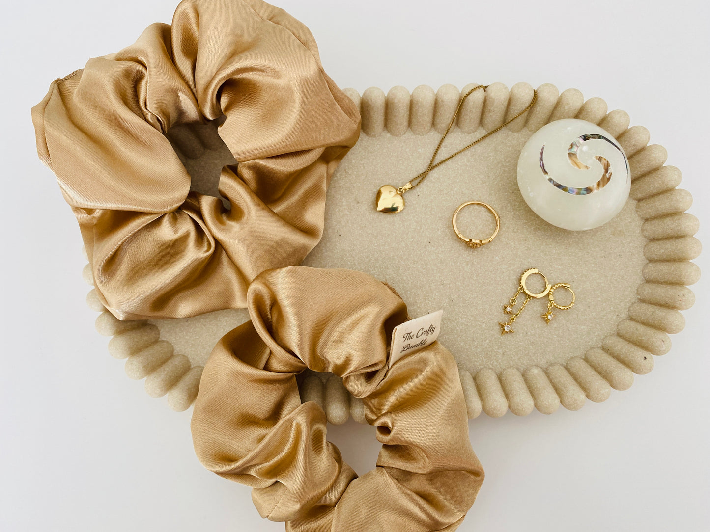 Satin Scrunchie - Champagne