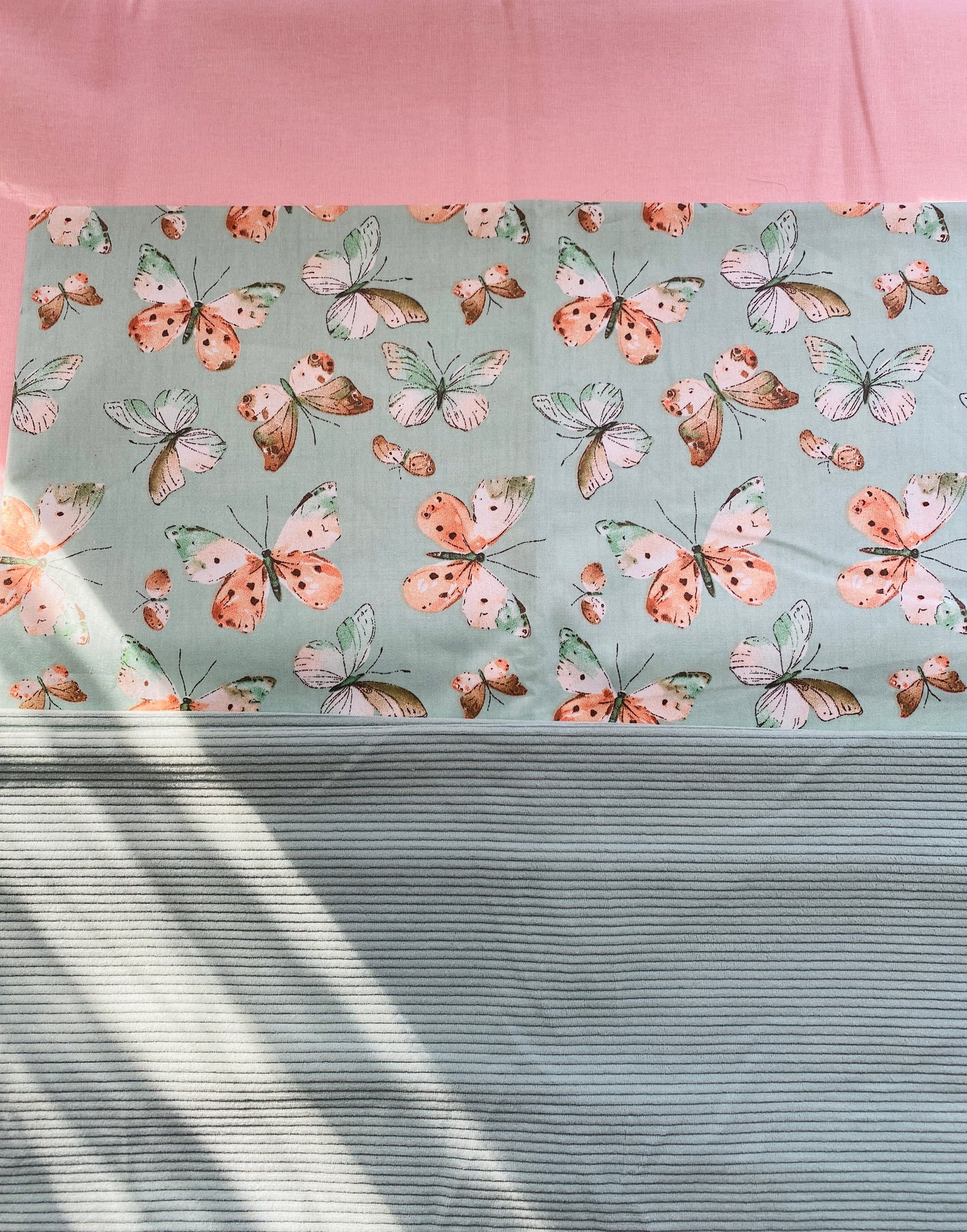 Quilted Tote Bag - Blue Sky Butterfly