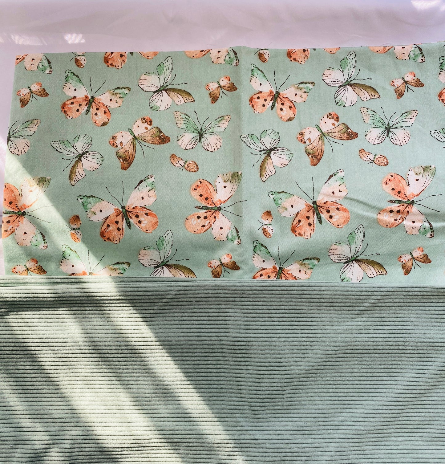 Quilted Tote Bag - Blue Sky Butterfly