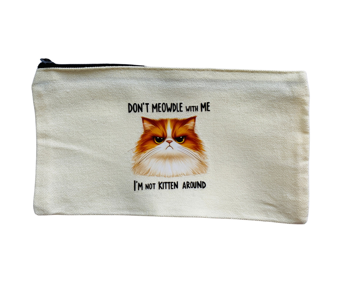 Canvas pencil case - Not Kitten Around