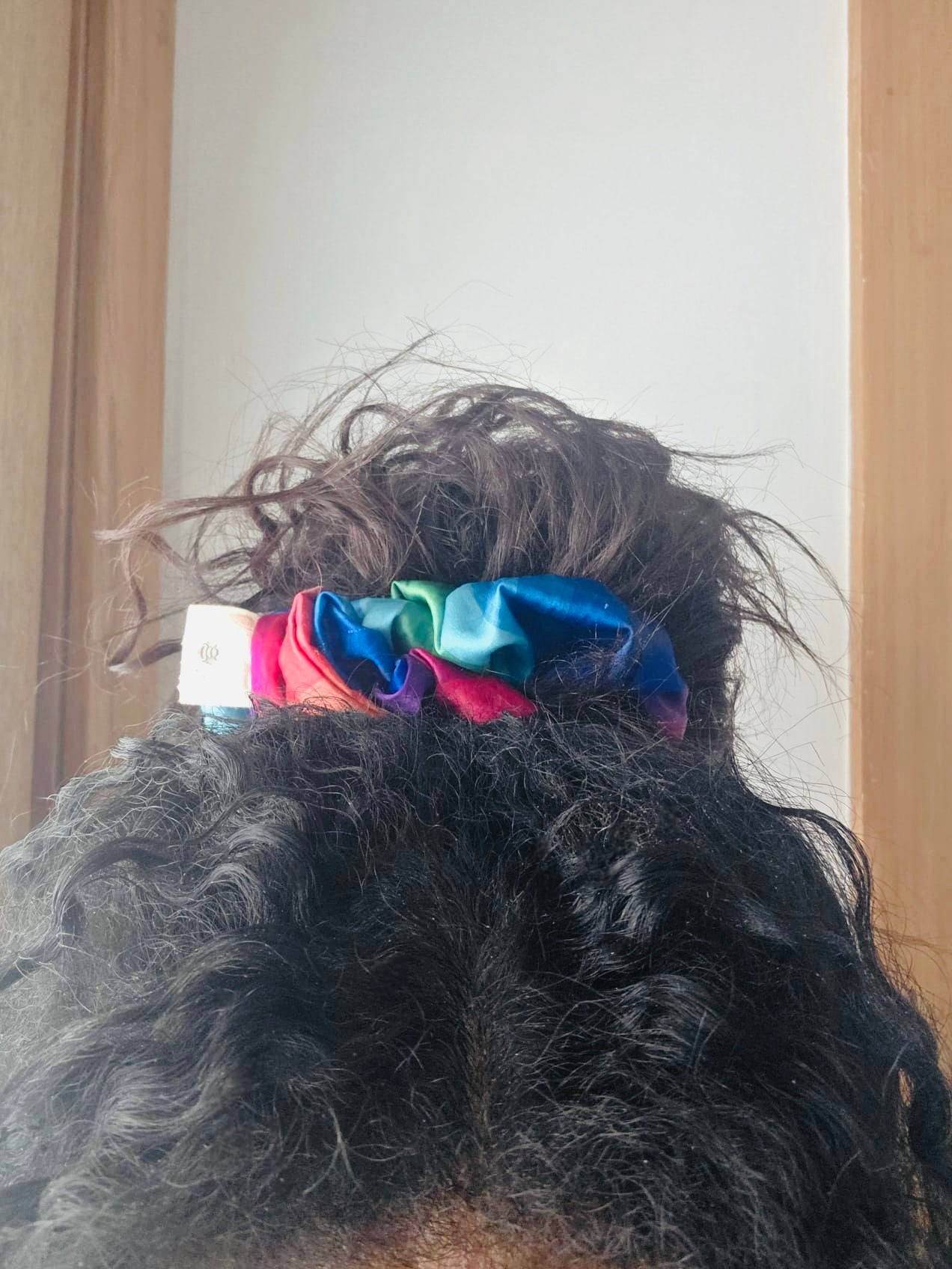 Satin Scrunchie - Rainbow XL